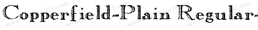 Copperfield-Plain Regular字体转换